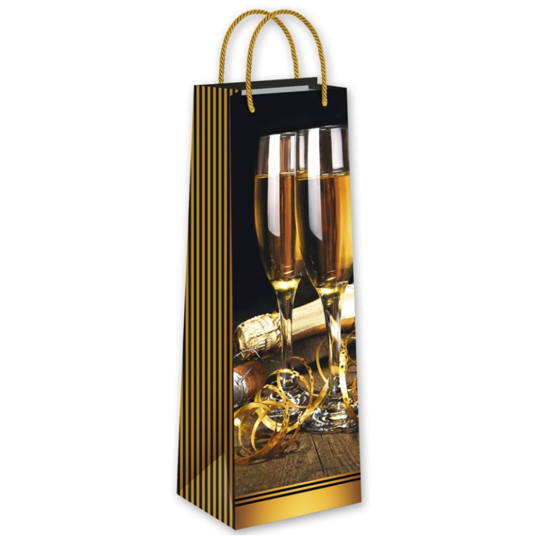 SHOPPER BOTTIGLIA XMAS   37X12,7X11,3CM