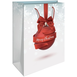 SHOPPER 26X32X12CM ROSSO CHRISTMAS BALL