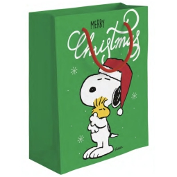 SHOPPER 26X32X12CM       SNOOPY GREEN L