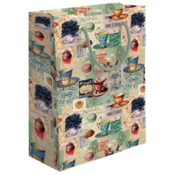 SHOPPER 18X23X10CM       VINTAGE VERDE