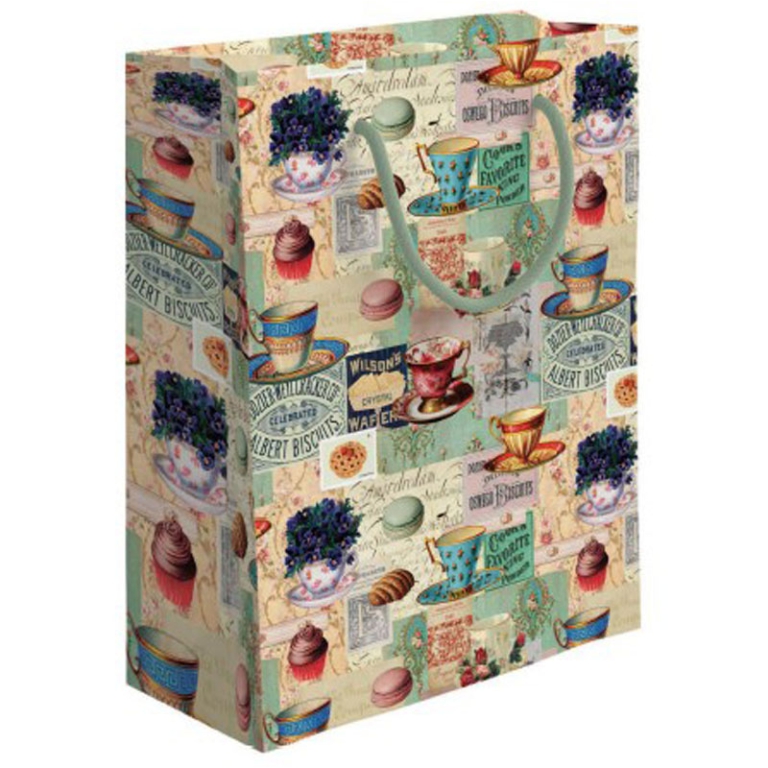 SHOPPER 18X23X10CM       VINTAGE VERDE