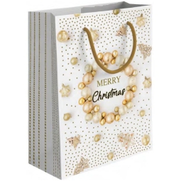 SHOPPER 26X32X12CM       MERRY XMAS GHIRLANDA L