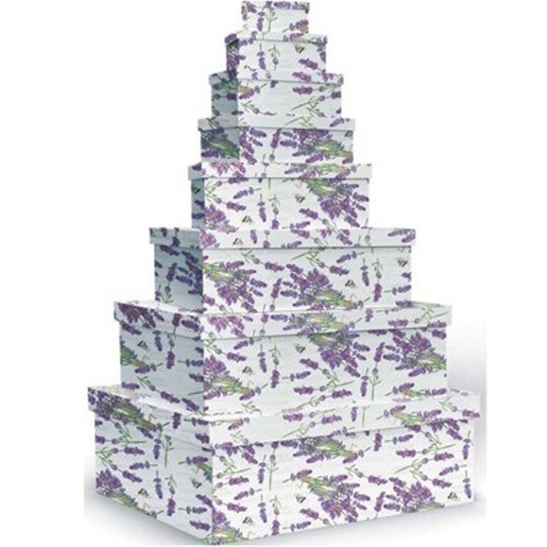 SCATOLE MATRIOSKA SET 8PZ LAVANDA