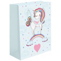 SHOPPER 26X32X12CM UNICORNO