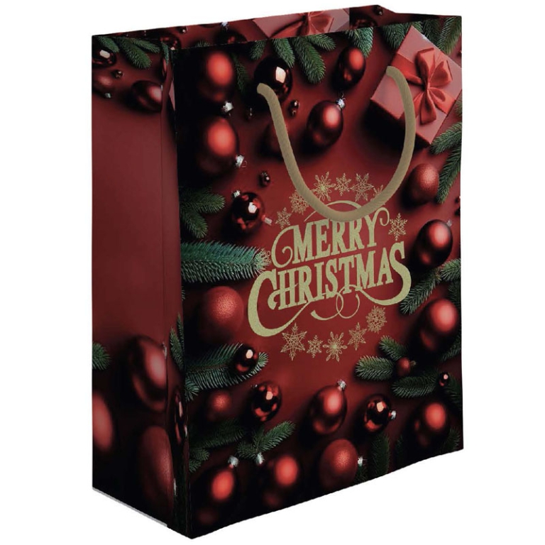 SHOPPER 18,5X10H23CM NATALE GHIRLANDA