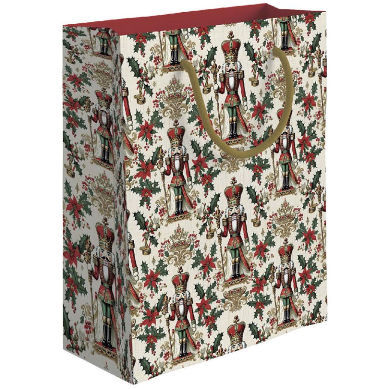 SHOPPER 31,5X12H45CM NATALE SCHIACCIANOCI