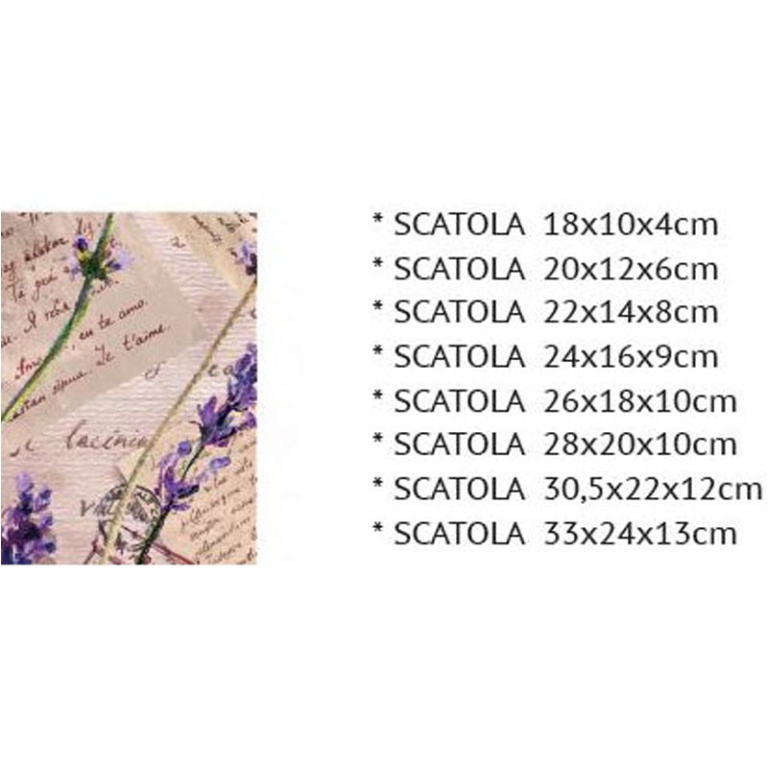 SCATOLE MATRIOSKA SET 8PZ DECORO LAVANDA 2