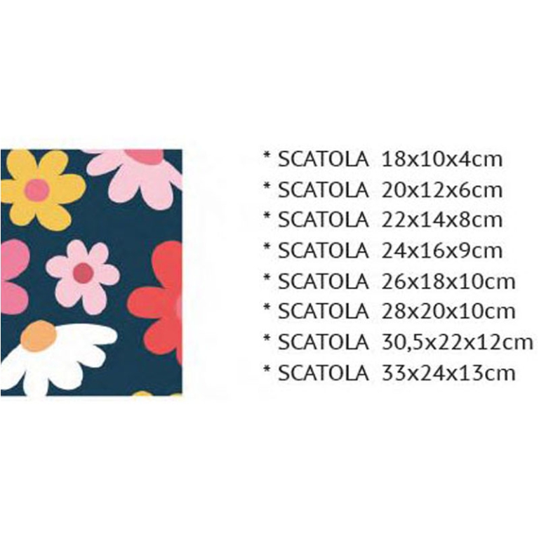 SCATOLE MATRIOSKA SET 8PZ MARGHERITE COLORATE 2