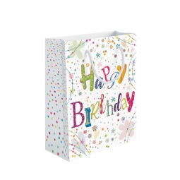 SHOPPER 31,5X12H45CM HAPPY BIRTHDAY FIORI