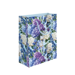 SHOPPER 18X5X10H23CM ORTENSIE TINTE VIOLA/BLU
