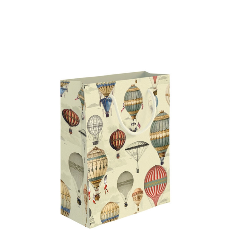 SHOPPER 18X10H23CM MONGOLFIERE VINTAGE BEIGE