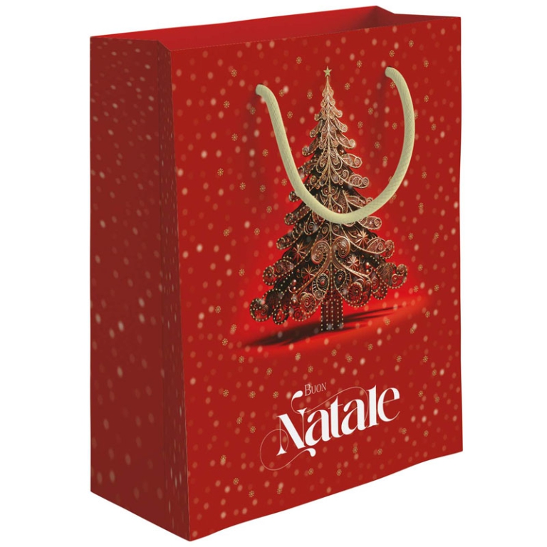 SHOPPER 31,5X12H45CM NATALE ALBERO BAROCCO