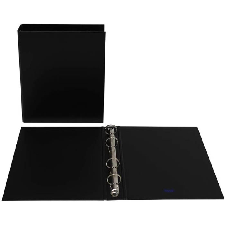 RACCOGLITORE AD ANELLI A5 15X21 NERO 4A ECONOMICO
