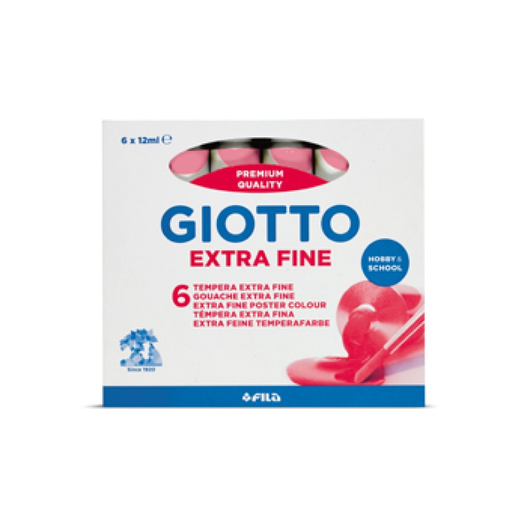 TEMPERE TUBO4 ROSA 6PZ 12ML GIOTTO 2