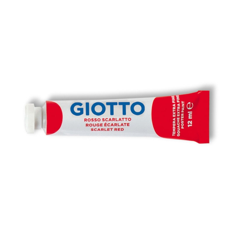 TEMPERE TUBO4 ROSSO SCARLATTO 6PZ 12ML GIOTTO