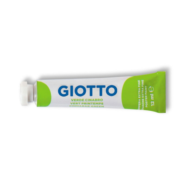 TEMPERE TUBO4 VERDE CINABRO 6PZ 12ML GIOTTO