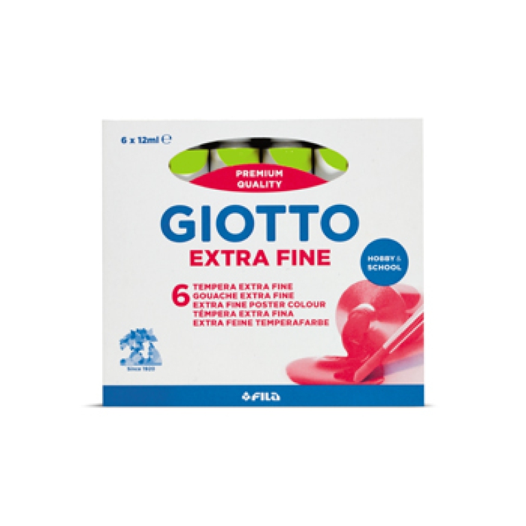 TEMPERE TUBO4 VERDE CINABRO 6PZ 12ML GIOTTO 2