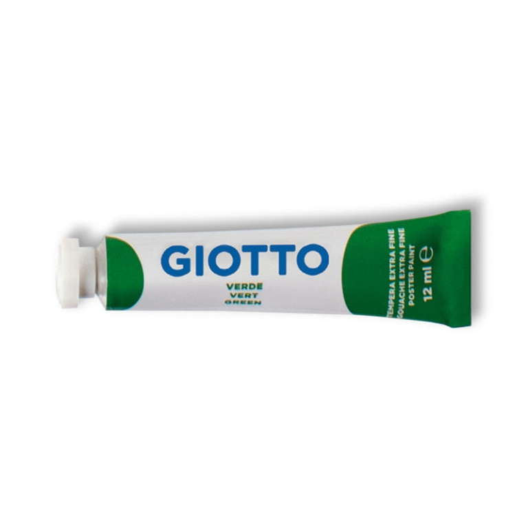 TEMPERE TUBO4 VERDE BRILLANTE 6PZ 12ML GIOTTO