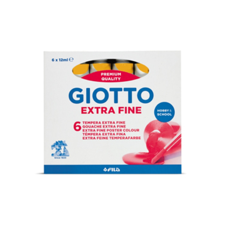 TEMPERE TUBO4 OCRA GIALLA 6PZ 12ML GIOTTO 2