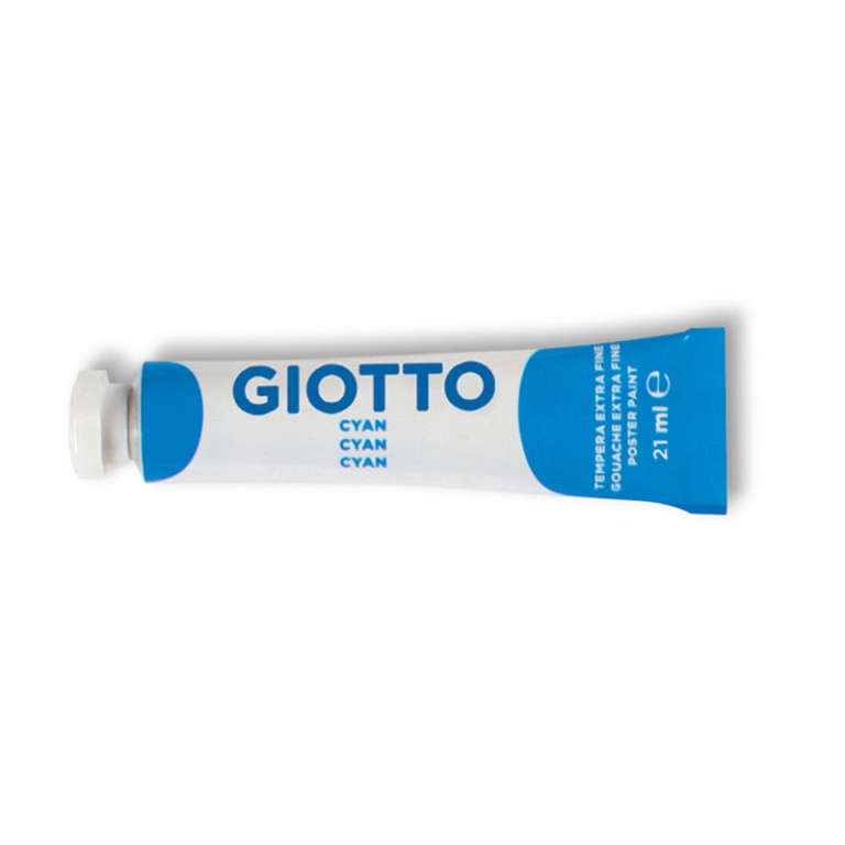 TEMPERE TUBO7 BLU CYAN 6PZ 21ML GIOTTO