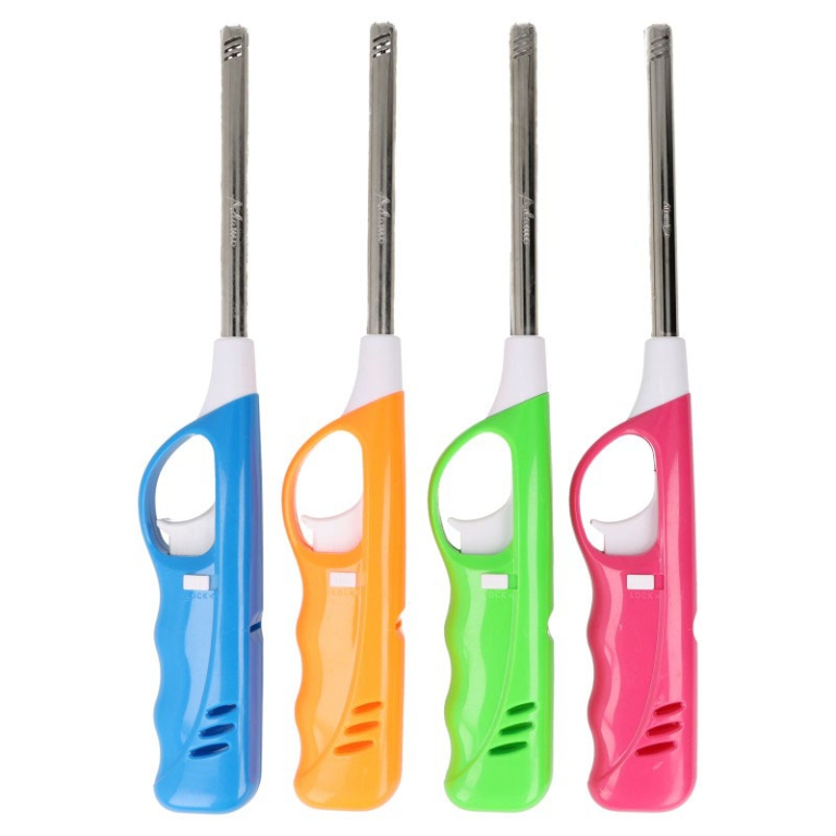 ACCENDIGAS 12PZ LUX BBQ  COLORATI