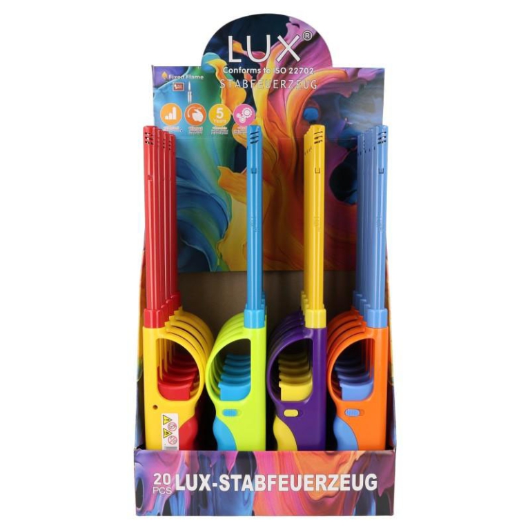 ACCENDIGAS 16PZ LUX BBQ  COLORI PASTELLO 2