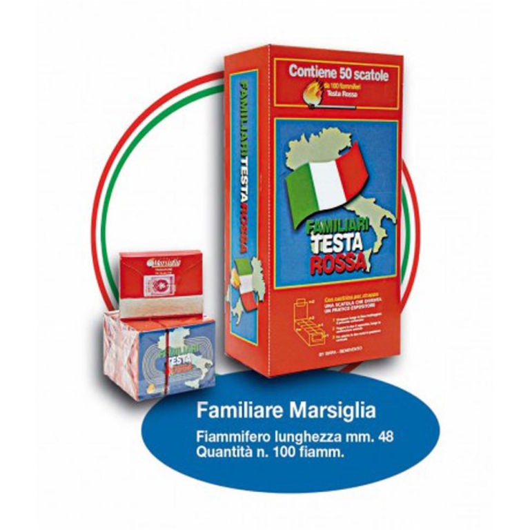 FIAMMIFERI MARSIGLIA 50SC TESTA ROSSA 100PZ 2