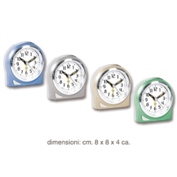 OROLOGIO SVEGLIA DOM     8X8X4CM COLORI ASSORTITI