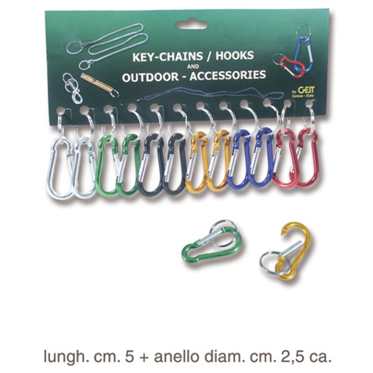 PORTACHIAVI 12PZ APERTURA MOLLA C/ANELLO