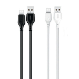 CAVO USB/TYPE C 1M 2,1A  BIANCO E NERO