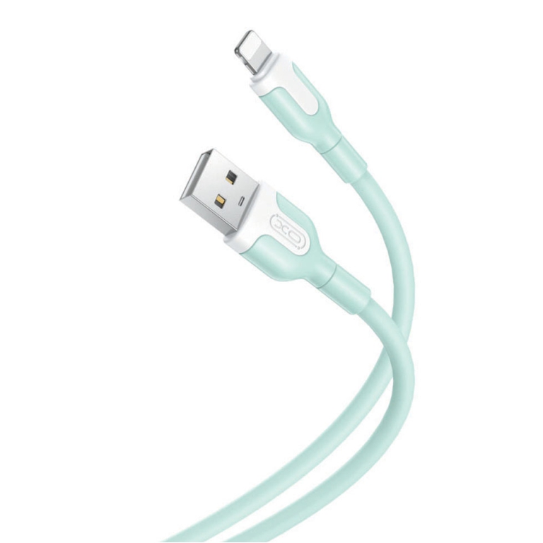 CAVO USB/LIGHT 1M VERDE  2,1A RINFORZATO