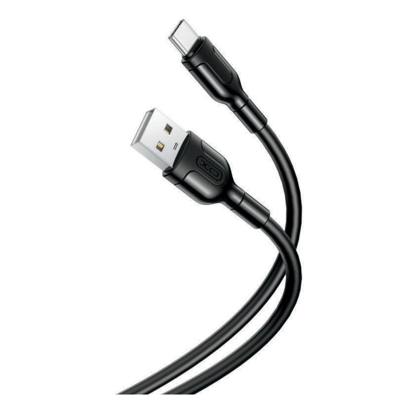 CAVO USB/TYPE C 1M NERO  2,1A RINFORZATO