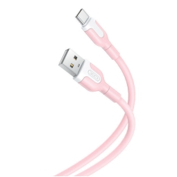 CAVO USB/TYPE C 1M ROSA  2,1A RINFORZATO