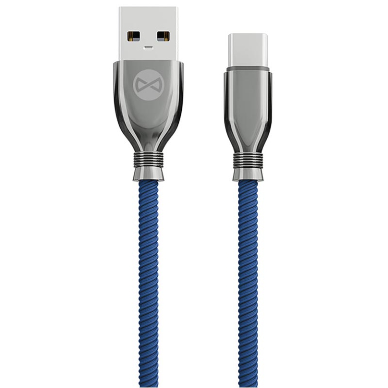 CAVO USB/TYPE-C 1M BLU   3A RINFORZATO