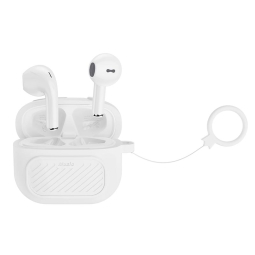 AURICOLARI BLUETOOTH CON CASE BIANCO (IOS/ANDROID)