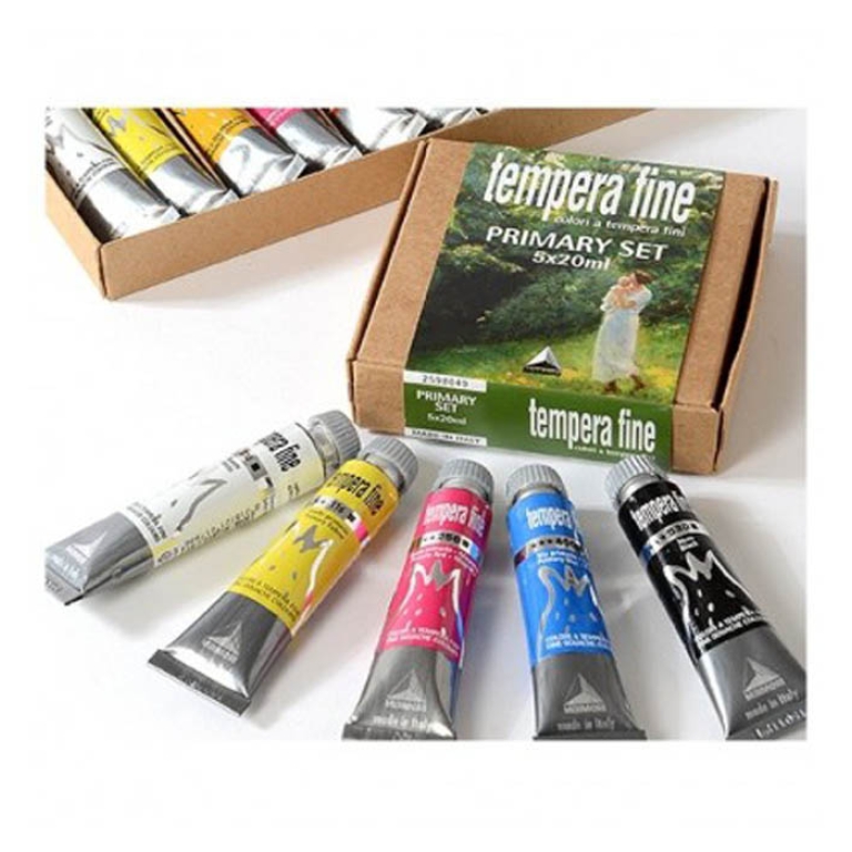 TEMPERE FINI 5 COLORI PRIMARI 20ML MAIMERI 2