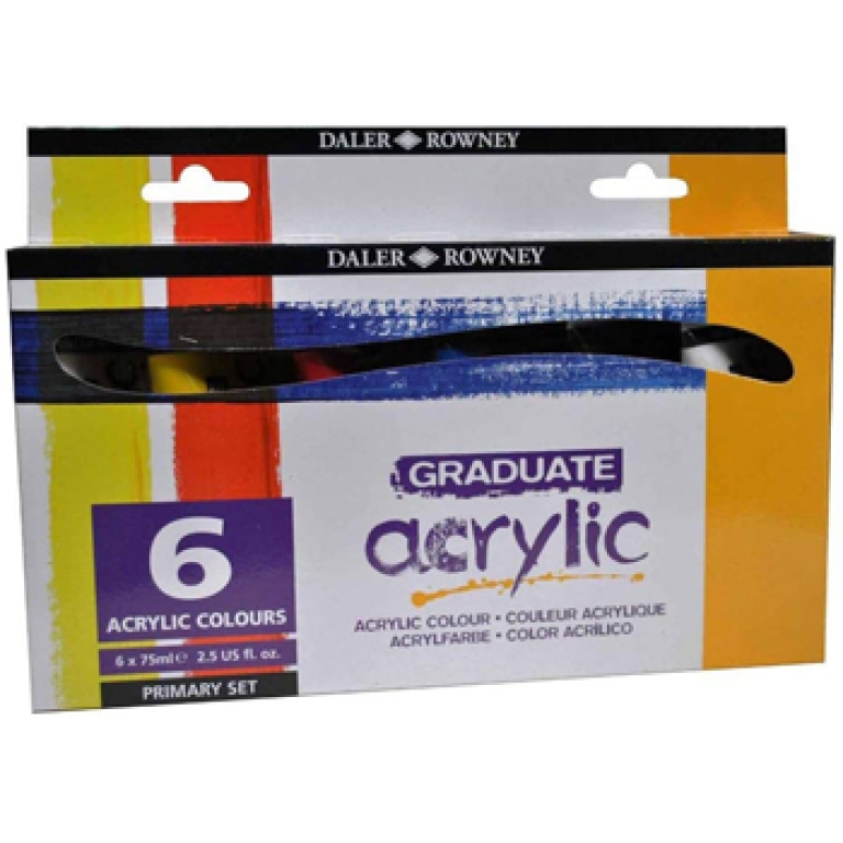 TEMPERE ACRYLIC 6X75ML   PRIMARY SET