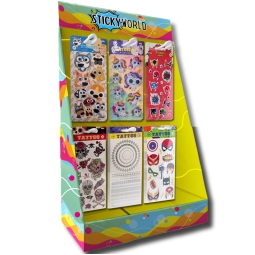 STICKERS E TATUAGGI 72PZ ASSORTITI EXPO BANCO