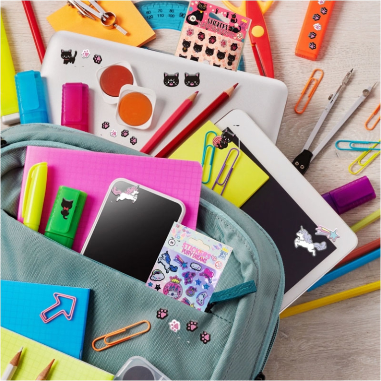 STICKERS E TATUAGGI 72PZ ASSORTITI EXPO BANCO 2