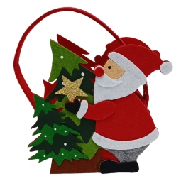 CESTINO FELTRO BABBO NATALE