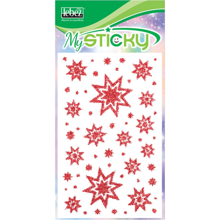 STICKERS GLITTER STELLE 3 SOGGETTI 3