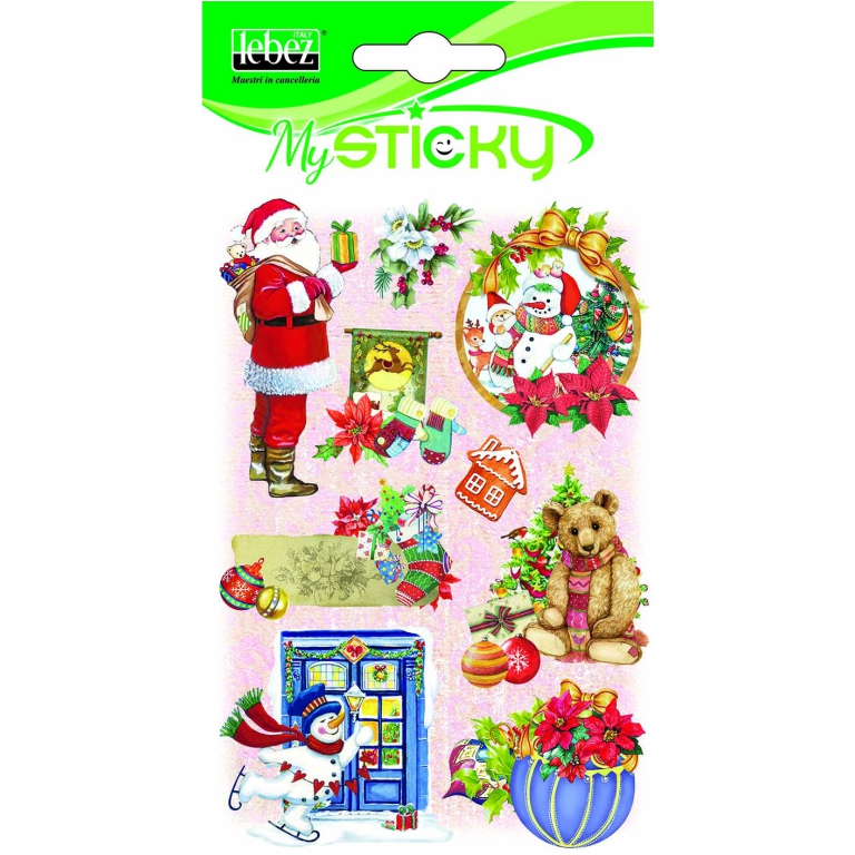 STICKERS NATALE VINTAGE 4 SOGGETTI 2