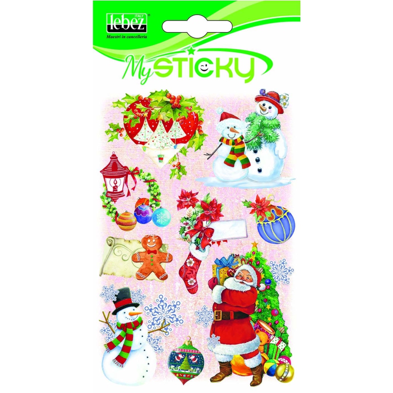 STICKERS NATALE VINTAGE 4 SOGGETTI 3