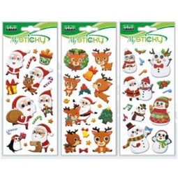 STICKERS NATALE 3D OCCHI MOBILI 4 SOGGETTI