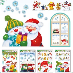 VETROFANIA GLITTER 30X37 SOGGETTI NATALIZI ASSORTITI