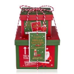 GIFTBOX HELLO WINTER BAGNOSCHIUMA E BATH FIZZER
