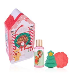 SET DA BAGNO HELLO WINTER BAGNOSCHIUMA CON SPUGNA
