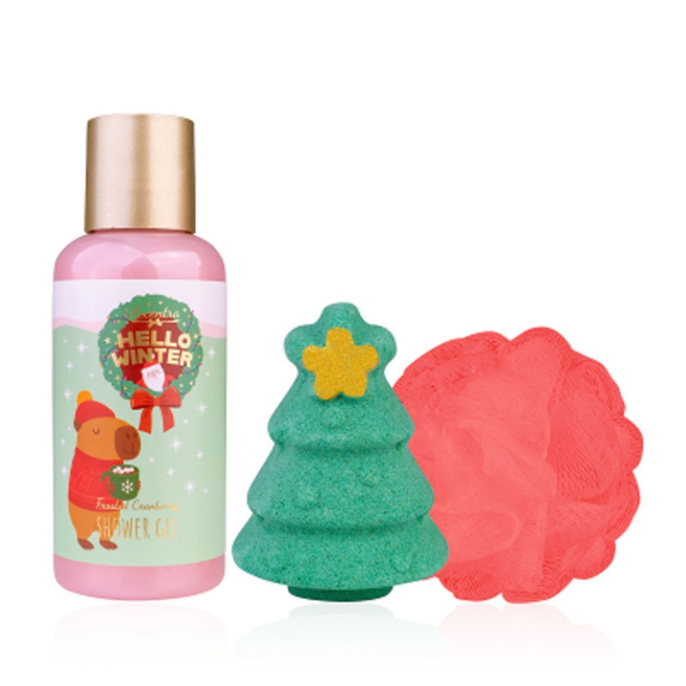 SET DA BAGNO HELLO WINTER BAGNOSCHIUMA CON SPUGNA 2