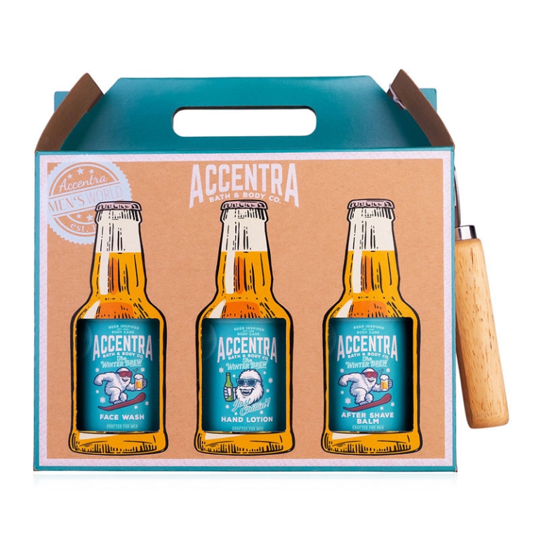SET DA BAGNO WINTER EDITION BIRRE IN BOTTIGLIA