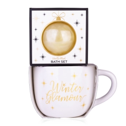 SET DA BAGNO WINTER GLAMOUR CON TAZZA GIFTBOX